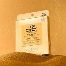 Load image into Gallery viewer, Voesh Pedi in a Box - Imperial 24K Gold - 6 Step Pedicure Set
