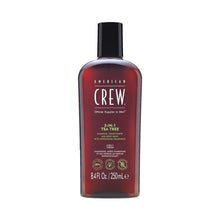 Load image into Gallery viewer, AMERICAN CREW 3-IN-1 TEA TREE SHAMPOO, CONDITIONER &amp; BODY WASH FOR MEN 8.4OZ/250ML
