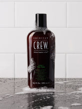 Load image into Gallery viewer, AMERICAN CREW 3-IN-1 TEA TREE SHAMPOO, CONDITIONER &amp; BODY WASH FOR MEN 8.4OZ/250ML
