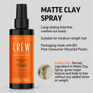 AMERICAN CREW MATTE CLAY SPRAY 5.1OZ/150ML