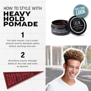 AMERICAN CREW HEAVY HOLD POMADE 3OZ/85G