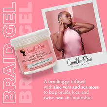 Load image into Gallery viewer, Camille Rose Mint Condition Nourishing Braiding Gel “Extreme Hold” 355mL
