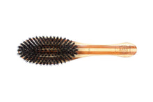 Charger l&#39;image dans la galerie, Bass Brushes | Brosse pour animaux de compagnie brillance et soin | Poils 100 % naturels | Manche en bambou pur | Ovale | Finition rayée | Modèle A14-SB
