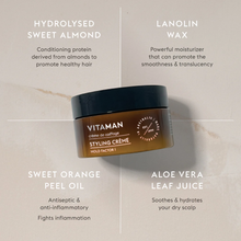 Charger l'image dans la galerie, VITAMAN Styling Creme, Hold Factor I - 3.4oz / 100mL
