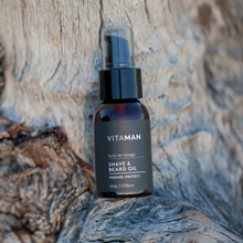 Charger l'image dans la galerie, VITAMAN Shave Oil &amp; Beard Oil 1.1 fl oz / 50mL
