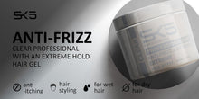 Charger l'image dans la galerie, SK5 Clear Professional Hair Styling Gel - Extreme Hold, Anti-Frizz, Non-Flaky Transparent Formula – Natural Shine, Non-Greasy Hair Gel for Men &amp; Women - 500mL
