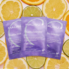 Load image into Gallery viewer, MALIBU C BLONDES WEEKLY BRIGHTENER TREATMENT 3 PACKET - 5 G

