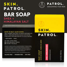 Load image into Gallery viewer, Skin Patrol Shea Butter &amp; Himalayan Salt Bar Soap - Sulfate-Free, Paraben-Free (Activated Shea Butter, 5.2 Ounce / 150g)
