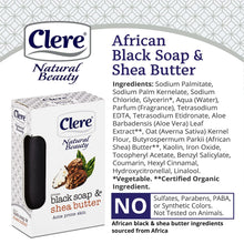 Load image into Gallery viewer, Clere African Black Soap &amp; Shea Butter Soap - 150g
