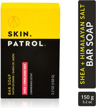 Load image into Gallery viewer, Skin Patrol Shea Butter &amp; Himalayan Salt Bar Soap - Sulfate-Free, Paraben-Free (Activated Shea Butter, 5.2 Ounce / 150g)
