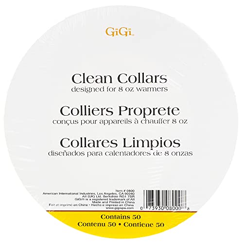GiGi Clean Collars, For 8 oz Warmers, 50 Count