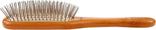 Charger l&#39;image dans la galerie, Brosses à fil Bass pour toilettage d&#39;animaux de compagnie, manche rectangulaire moyen en bambou
