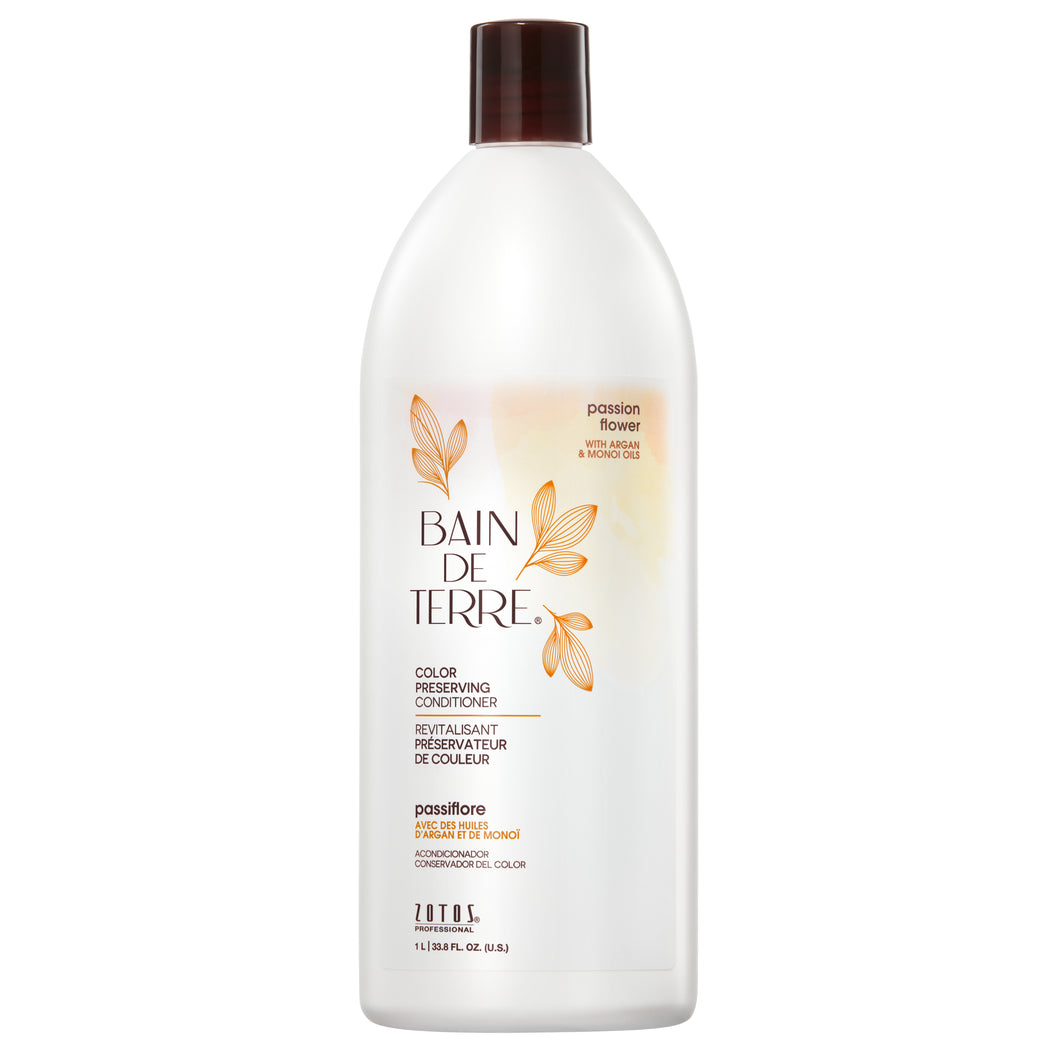 Bain de Terre Après-shampooing PRÉSERVATEUR DE COULEUR PASSION FLEUR 1L