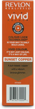Load image into Gallery viewer, Revlon Realistic Vivid Colour Protein Infused Permanent Color Hair Dye with Color Lock Technology, Sunset Copper 110ml
