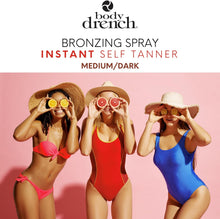 Charger l&#39;image dans la galerie, Body Drench Quicktan Spray autobronzant bronzant rapide Medium Dark (l&#39;autobronzant ultra-bronzant idéal, formule à séchage rapide) - Format 170 g (lot de 2)
