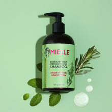 Charger l&#39;image dans la galerie, Shampooing quotidien nourrissant et fortifiant Mielle Romarin-Menthe à la biotine, 350 ml, tous types de cheveux
