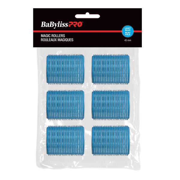 Rouleaux velcro BabylissPro Bleu clair 45 mm - BESMAGIC5UCC