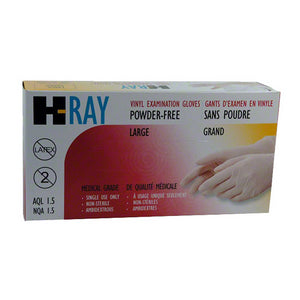 H-RAY VINYL GLOVES/100 BOX LARGE