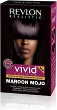 Load image into Gallery viewer, Revlon Realistic Vivid Colour Protein Infused Permanent Color Hair Dye with Color Lock Technology, Maroon Mojo 110ml
