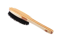 Charger l&#39;image dans la galerie, Bass Brushes | Brosse pour animaux de compagnie brillance et soin | Poils 100 % naturels | Manche en bambou pur | Ovale | Finition rayée | Modèle A14-SB

