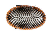 Charger l&#39;image dans la galerie, Brosses pour animaux de compagnie en nylon et poils de sanglier, manche en bambou et paume moyenne

