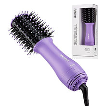 Charger l'image dans la galerie, Sèche-cheveux portable 2 en 1 TORO avec brosse volumisante (violet)
