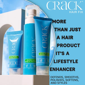 CRACK HAIR FIX - Crème coiffante (35 g), spray (70 g) et crème coiffante (70 g) (lot de 3)