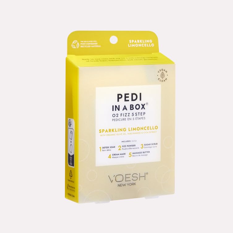 VOESH PEDI EN BOÎTE 5 ÉTAPES O2 FIZZ - LIMONCELLO PÉTILLANT