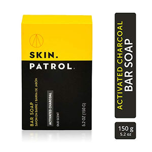 Skin Patrol Shea Activated Charcoal Soap Bar - Sulfate-Free, Paraben-Free 5.2 Ounce / 150g)