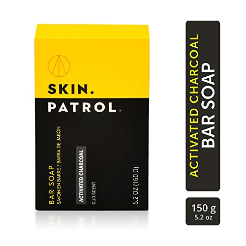 Skin Patrol Shea Activated Charcoal Soap Bar - Sulfate-Free, Paraben-Free 5.2 Ounce / 150g)