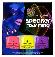 Load image into Gallery viewer, CHINA GLAZE SPEAKER YOUR MIND 3 PC SET
