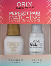 Charger l&#39;image dans la galerie, Kit Duo Vernis et Gel Assortis Orly Perfect Pair, Pointes Blanches
