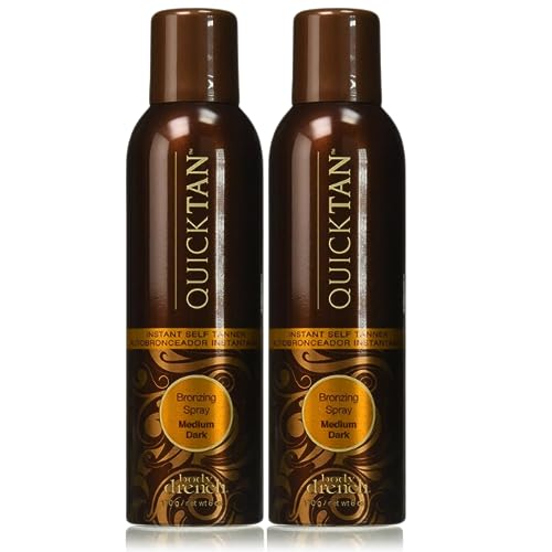 Body Drench Quicktan Spray autobronzant bronzant rapide Medium Dark (l'autobronzant ultra-bronzant idéal, formule à séchage rapide) - Format 170 g (lot de 2)