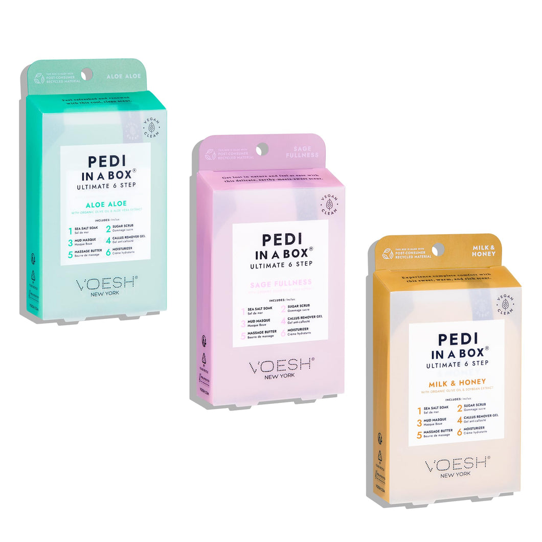 VOESH Pedi in Box Ultimate 6 Step - Ultimate Spa Pack