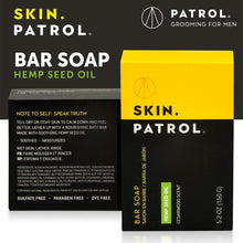 Charger l&#39;image dans la galerie, Savon au chanvre Skin Patrol - Pain de savon à l&#39;huile de graines de chanvre - Sans sulfate, sans parabène
