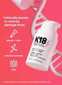 K18 LEAVE-IN MOLECULAR REPAIR HAIR MASK 15ML