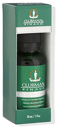 Clubman Pinaud Barbershop Style Beard and Tattoo Oil 1 fl oz/30 mL