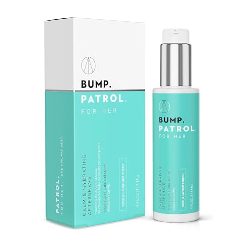 Bump Patrol For Her - Calm & Hydrating Aftershave for Women - Razor Bumps, Razor Burn, and Ingrown Hair Treatment for Bikini Area, Underarms, and Legs - 4oz