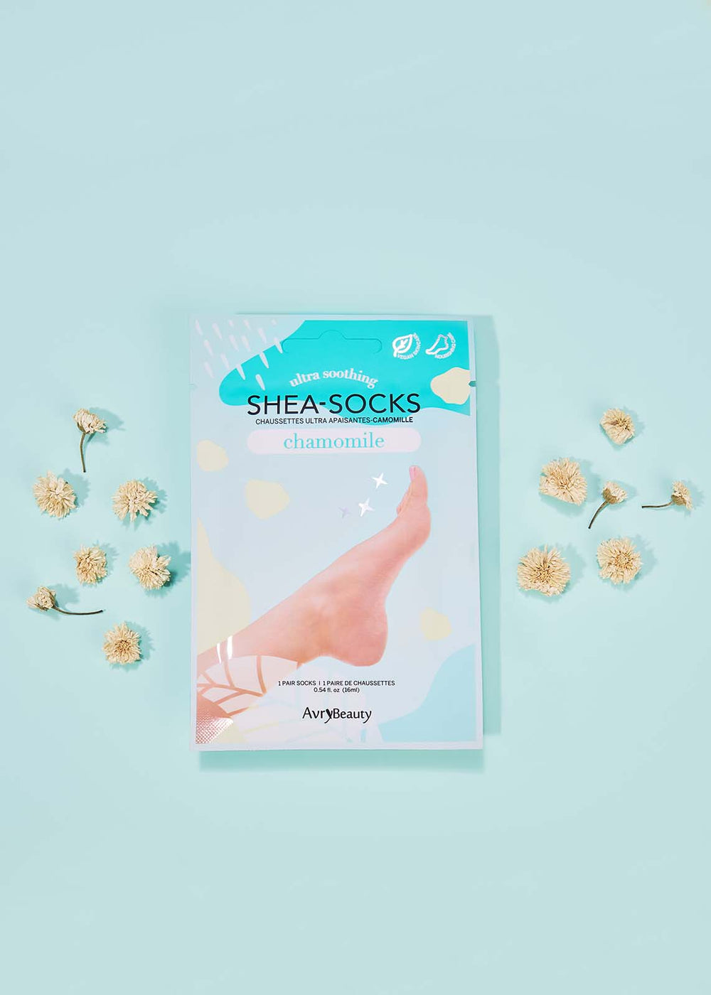 Chaussettes au karité AvryBeauty avec camomille, 1 ct.