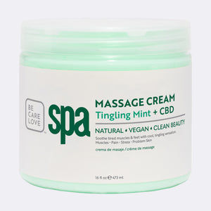 Crème de massage BCL Tingling Mint + CBD 473 ml - SPA56116