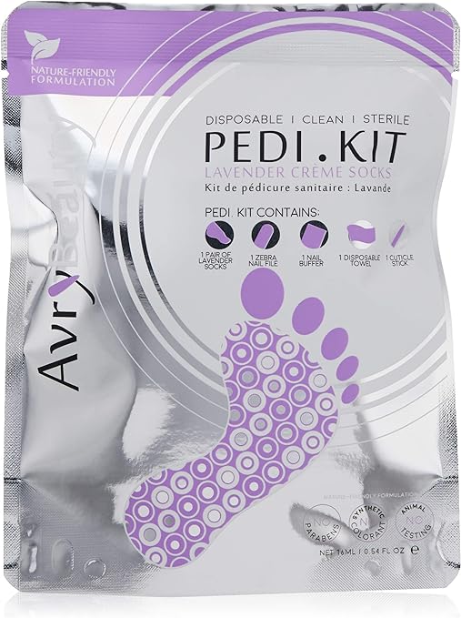 Kit de pédicure tout-en-un AvryBeauty - Lavande