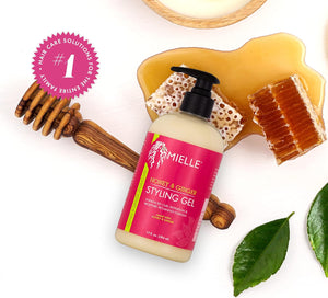 [MIELLE ORGANICS] GEL COIFFANT AU MIEL ET AU GINGEMBRE 13 OZ BOUCLES DÉFINIES HYDRATANT