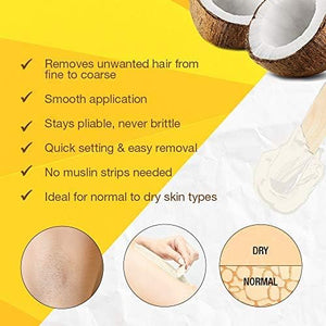 Cire dépilatoire flexible à la cire de coco Gigi, 13 onces