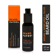 Load image into Gallery viewer, Beard Patrol Beard Oil - Softens, Smooths &amp; Strengthens Beard Growth - 57ml / 2fl oz
