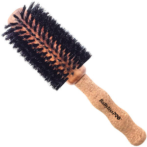 BROSSE À BROSSE RONDE BABYLISSPRO AVEC MANCHE EN LIÈGE - BESCORKLGUCC