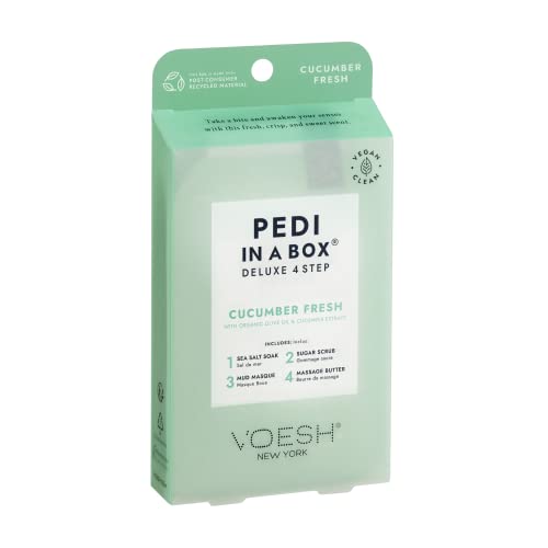 VOESH Pedi In A Box Deluxe 4 étapes, concombre frais