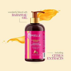 Après-shampoing sans rinçage à la grenade et au miel Mielle