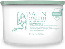 Load image into Gallery viewer, Satin Smooth Aloe Vera Wax 14oz

