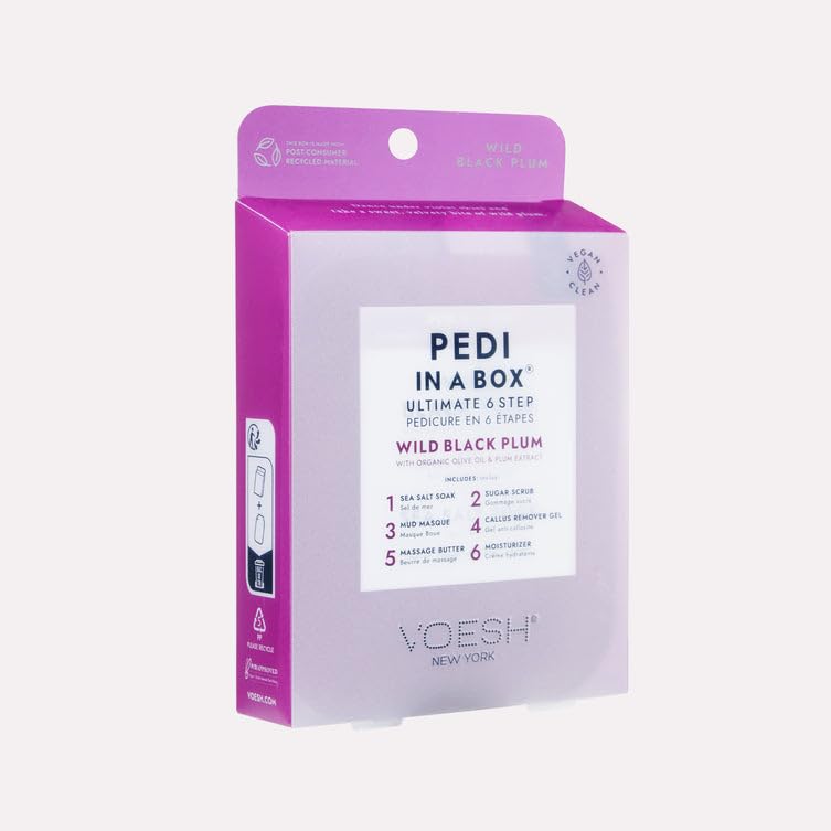 VOESH PEDI IN A BOX ULTIMATE 6 ÉTAPES - Prune noire sauvage