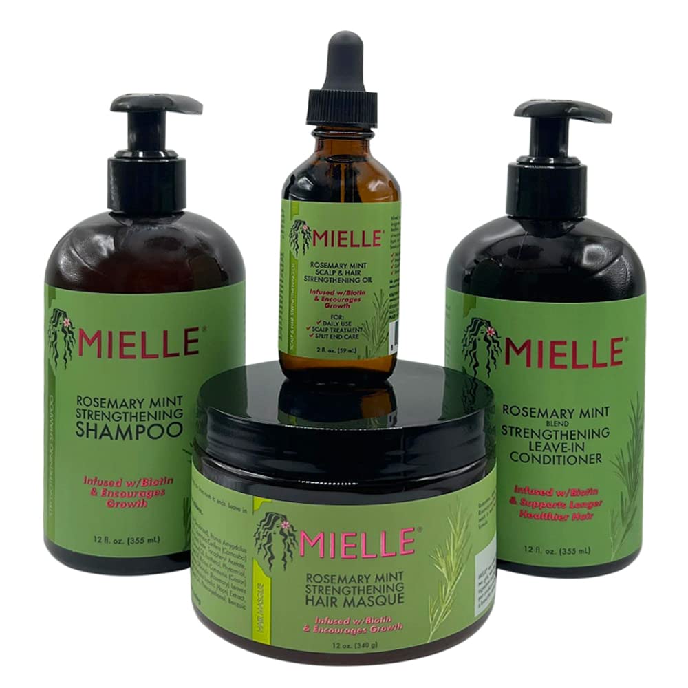 Coffret coiffant MIELLE Rosemary Mint Organics 4 pièces